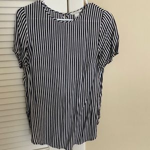 H&M blue and white striped tshirt